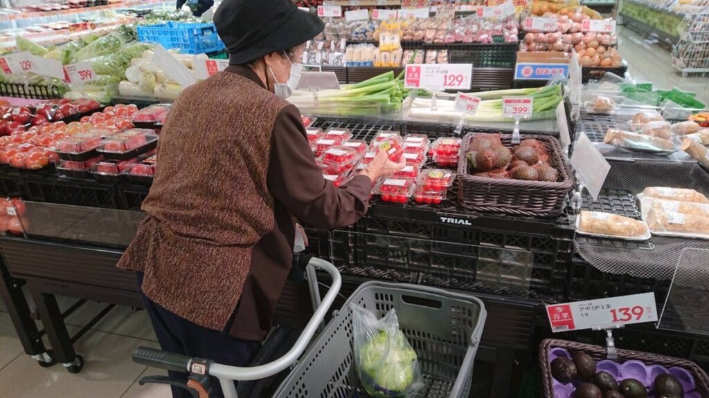 買い物リハビリの様子